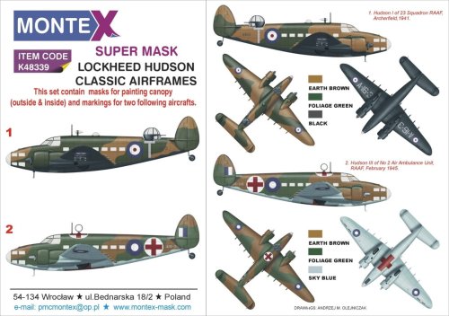 Go to product MONTEX K48339 - 1:48 Lockheed Hudson
