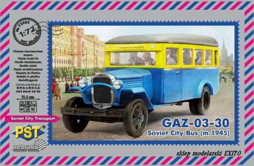 Go to product PST/ZEBRANO 72083 - 1:72 GAZ-03-30 Soviet City Bus ( m.1945 )