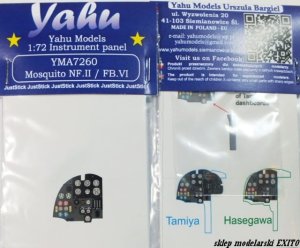 YAHU YMA7260 - 1:72 Mosquito NF.II / FB.VI - Instrument Panel