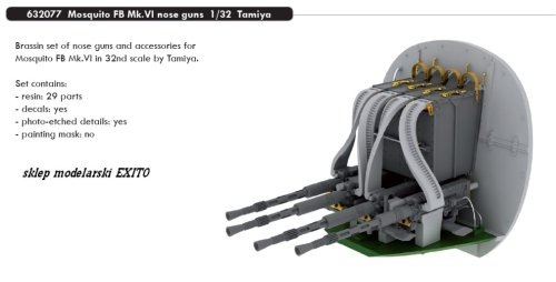 Go to product EDUARD 632077 - 1:32 Mosquito FB Mk.VI nose guns