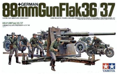 Go to product TAMIYA 35017 - 1:35 German 88mm Gun Flak 36/37