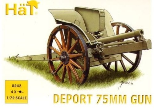 Go to product HAT 8242 - 1:72 WWI Deport 75mm Gun