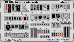 EDUARD 32785 - 1:32 Spitfire placards