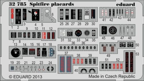 Go to product EDUARD 32785 - 1:32 Spitfire placards