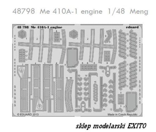 Go to product EDUARD 48798 - 1:48 Messerschmitt Me 410A-1 engine