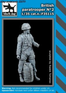 BLACK DOG F35115 - 1:35 British paratroper N°2