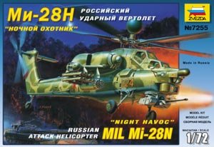 ZVEZDA 7255 - 1:72 Mil Mi-28N Russian Attack Helicopter