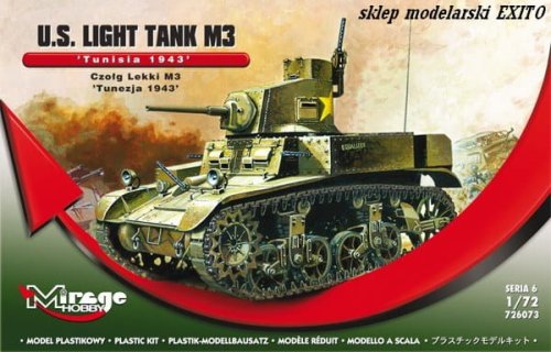 Go to product MIRAGE 726073 - 1:72 U.S. Light Tank M3 - Tunisia 1943