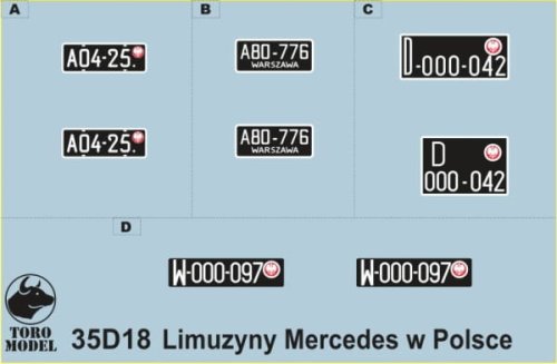 Go to product TORO MODEL 35D18 - 1:35 Mercedes-Benz luxury cars in Polish service