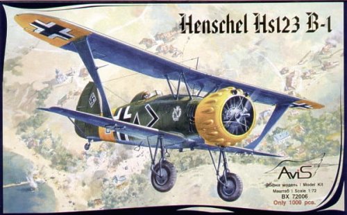 Go to product AVIS 72006 - 1:72 Henschel Hs-123 B-1