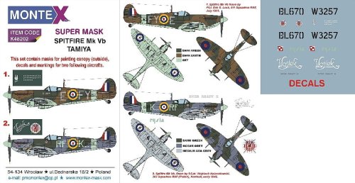 Go to product MONTEX K48202 - 1:48 Spitfire Mk.Vb