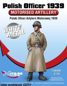MIRAGE 135001 - 1:35 Polski Oficer Artylerii Motorowej 1939