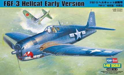 Go to product HOBBY BOSS 80338 - 1:48 F6F-3 Hellcat Early Version