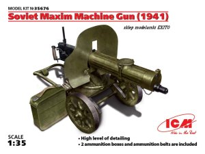ICM 35676 - 1:35 Soviet Maxim Machine Gun (1941)