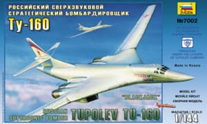 Go to product ZVEZDA 7002 - 1:144 Russian Supersonic Strategic Bomber Tu-160