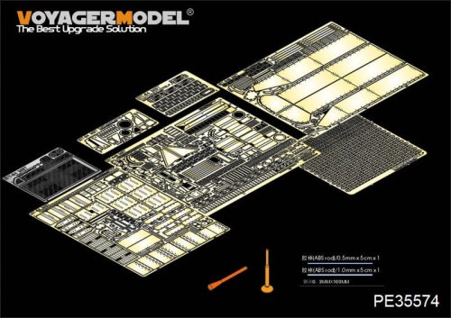 Go to product VOYAGER PE35574 - 1:35 Modern Russian T-64B Mod.1975.Medium Tank Basic Photo Etched set