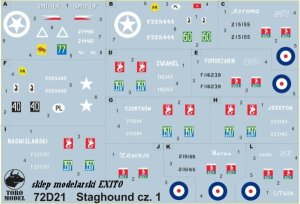 TORO MODEL 72D21 - 1:72 Staghound in Polish service vol.1