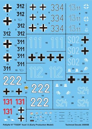 Go to product TECHMOD 35005 - 1:35 Pzkpfw. VI Tiger I early