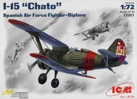 Go to product ICM 72061 - 1:72 I-15 Chato Spanish Air Force Fighter-Biplane