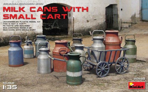 Go to product MINIART 35580 - 1:35 Milk Cans with Small Cart