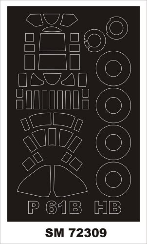 Go to product MONTEX SM72309 - 1:72 P-61B