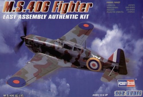Go to product HOBBY BOSS 80235 - 1:72 French MS.406 Fighter