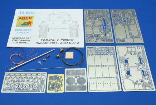 Go to product ABER 35K02 - 1:35 Pzkpfw. V Panther Ausf.D or A upgrade set with plastic parts
