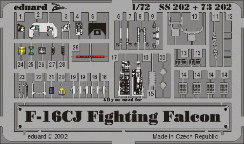 Go to product EDUARD SS202 - 1:72 F-16C
