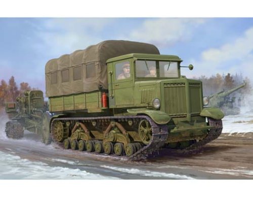Go to product TRUMPETER 01573 - 1:35 Voroshilovets Tractor