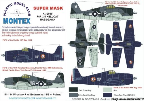 Go to product MONTEX K32039 - 1:32 F6F-3/5 Hellcat
