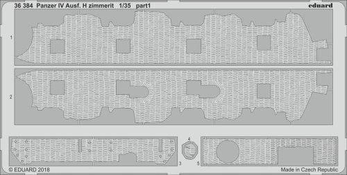 Go to product EDUARD 36384 - 1:35 Panzer IV Ausf. H zimmerit