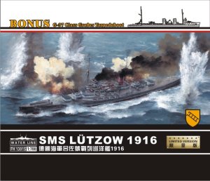 FLYHAWK 1301S - 1:72 SMS Lutzow 1916 German Battlecruiser w/ G-37 Class Torpedoboot - Limited Edition