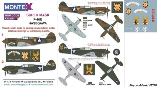 Go to product MONTEX K32256 - 1:32 P-40E Warhawk