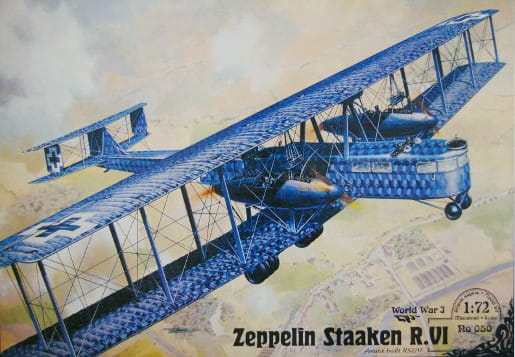 Go to product RODEN 050 - 1:72 Zeppelin Staaken R.VI (Aviatik, 52/17)