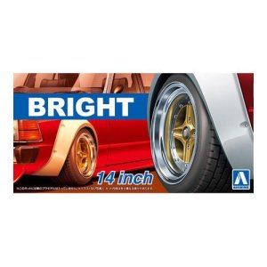 AOSHIMA 05470 - 1:24 Rims + tyres Bright 14 inch