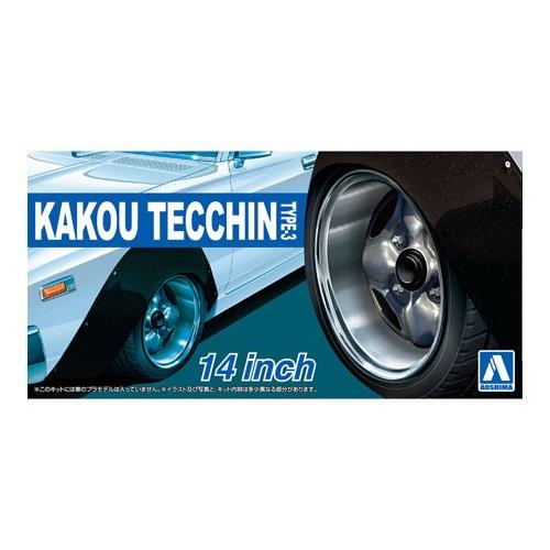 Go to product AOSHIMA 05469 - 1:24 Rims + tyres Tecchin Type 3 14 inch