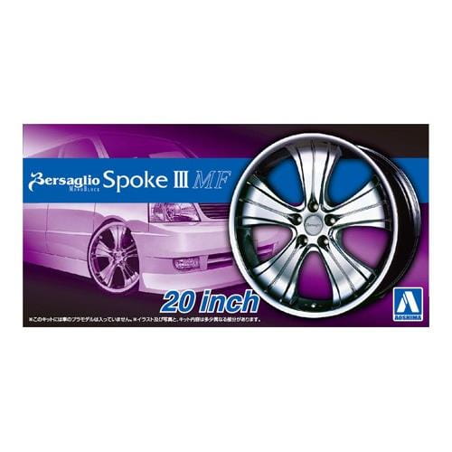 Go to product AOSHIMA 05465 - 1:24 Rims + tyres Bersaglio Spoke 3 MF 20 inch