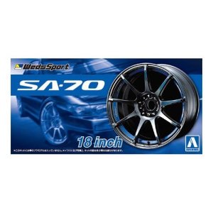 AOSHIMA 05463 - 1:24 Rims + tyres Weds Sports SA-70 18inch