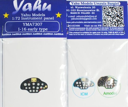 Go to product YAHU YMA7307 - 1:72 Polikarpov I-16 Early - Instrument Panel