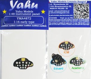 YAHU YMA4872 - 1:48 Polikarpov I-16 Early - Instrument Panel
