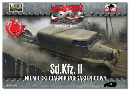 Go to product FIRST TO FIGHT 041 - September 1939 - 1:72 Sd.Kfz.11 German half-track tractor
