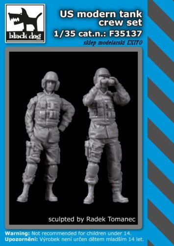 Go to product BLACK DOG F35137 - 1:35 US modern tank crew set