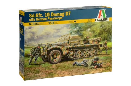 Go to product ITALERI 6561 - 1:35 Sd.Kfz. 10 Demag D7 with German Paratroops