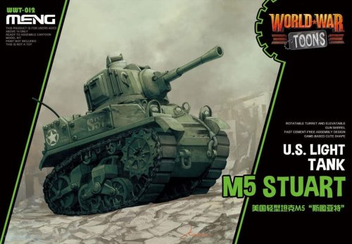Go to product MENG MODEL WWT012 - US Light Tank M5 Stuart