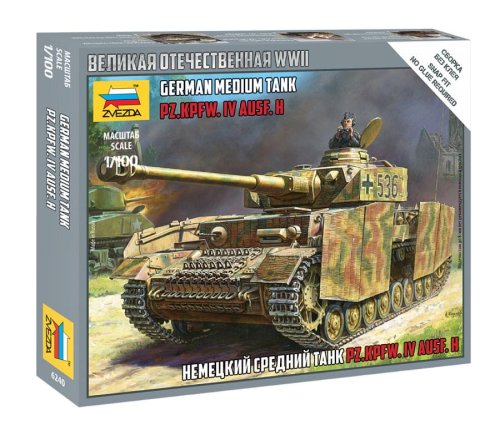 Go to product ZVEZDA 6240 - 1:100 Pz.Kpfw. IV Ausf.H German Medium Tank