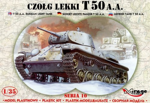 Go to product MIRAGE 351006 - 1:35 T-50 AA Russian Light Tank
