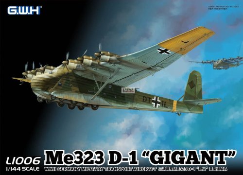 Go to product GREAT WALL HOBBY 1006 - 1:144 Me 323 D-1 Gigant