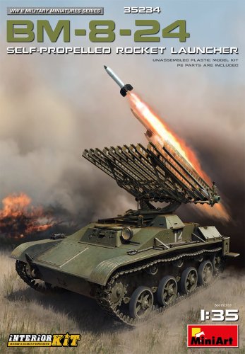 Go to product MINIART 35234 - 1:35 BM-8-24 Self-Propelled Rocket Launcher