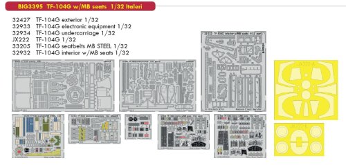Go to product EDUARD BIG3395 - 1:32 TF-104G w/MB seats