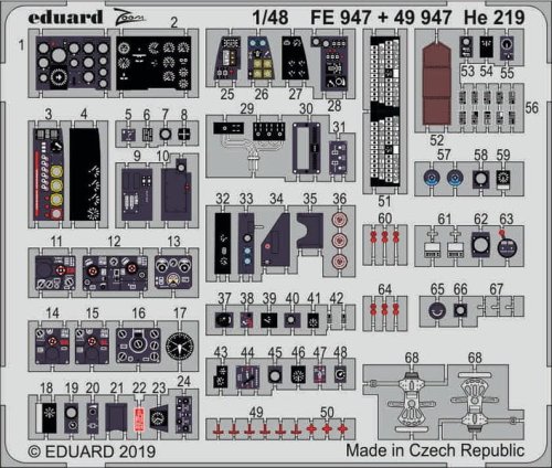 Go to product EDUARD FE947 - 1:48 He 219